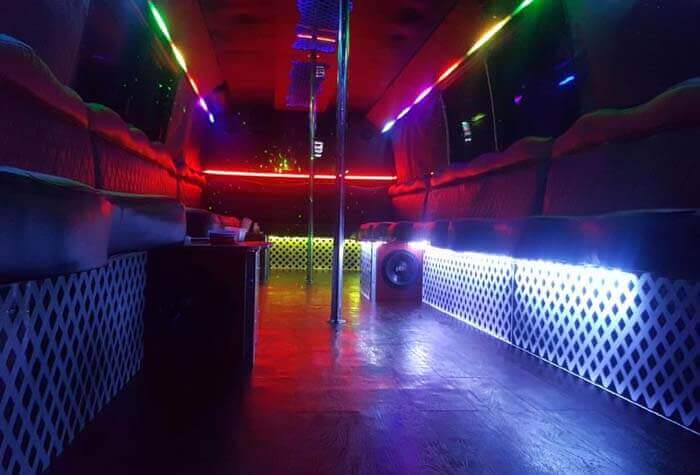 Limo Bus interior